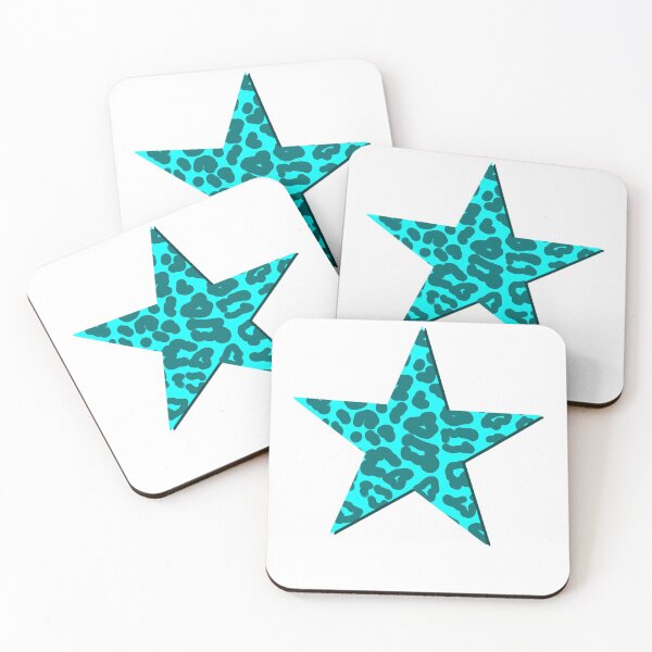 Item preview, Blue Leopard Print Star designed and sold by mtayzart.