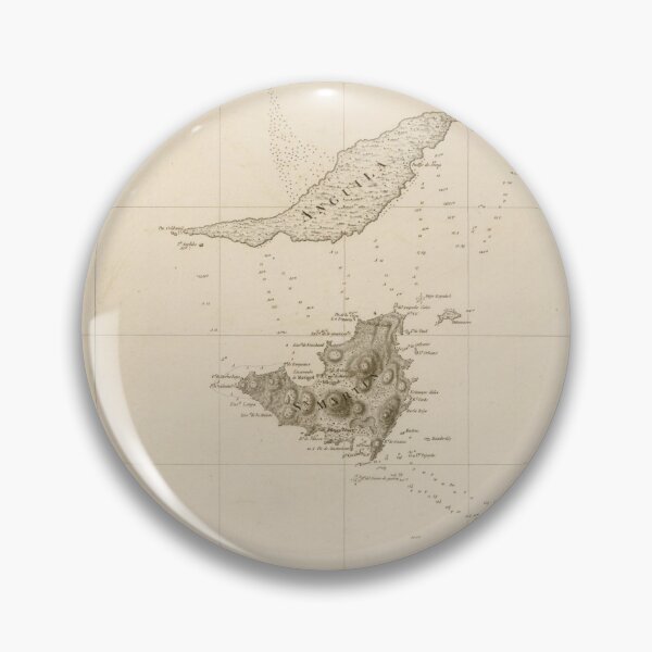 Item preview, Old St Martins, Anguilla & St Barts Island Map (1794) Caribbean Isles Vintage Chart designed and sold by BravuraMedia.