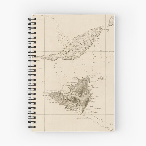 Item preview, Old St Martins, Anguilla & St Barts Island Map (1794) Caribbean Isles Vintage Chart designed and sold by BravuraMedia.