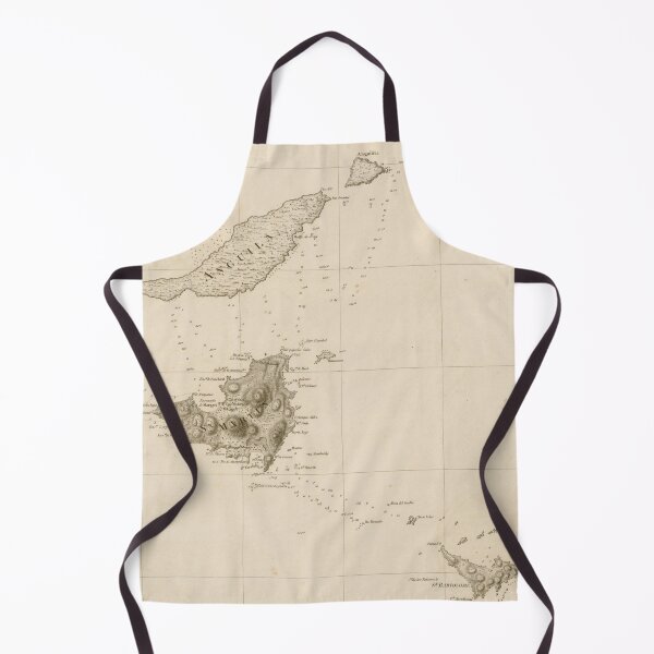 Item preview, Old St Martins, Anguilla & St Barts Island Map (1794) Caribbean Isles Vintage Chart designed and sold by BravuraMedia.
