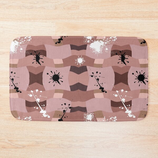 Item preview, black and white paint spot beige earthy color abstract pattern designed and sold by iampositive.