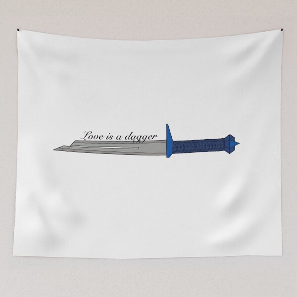Item preview, Love is a dagger designed and sold by JessCarrsArt.