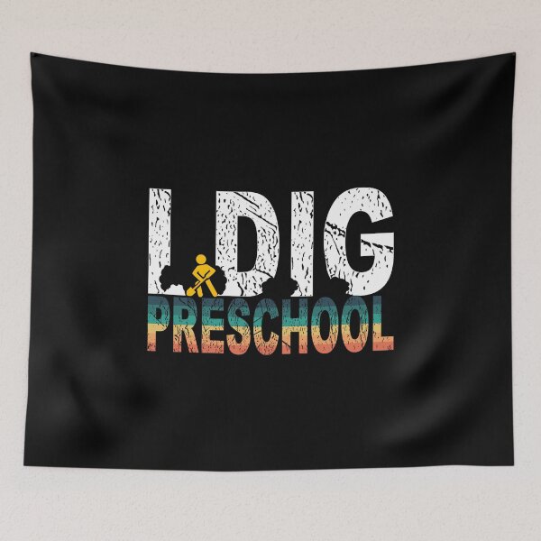 Item preview, I Dig Preschool, I Dig Preschool T-Shirt, I Dig Preschool Sticker designed and sold by DukeSTaurus.