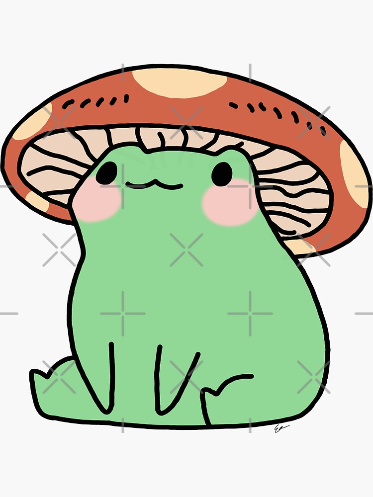 "Mushroom frog" Sticker for Sale by egick11 | Redbubble