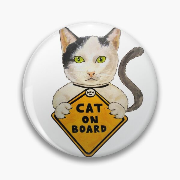 Item preview, cat on board designed and sold by WONDER-ANING.