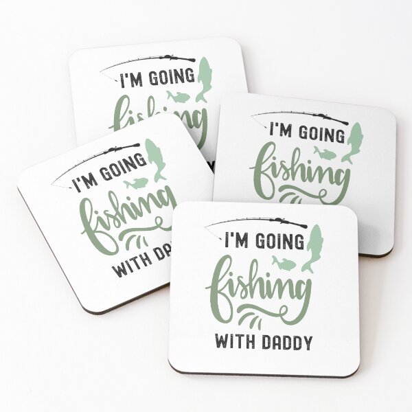 Item preview, Going Fishing With Daddy, Father's Day Fishing Legend designed and sold by SportyDogShop.