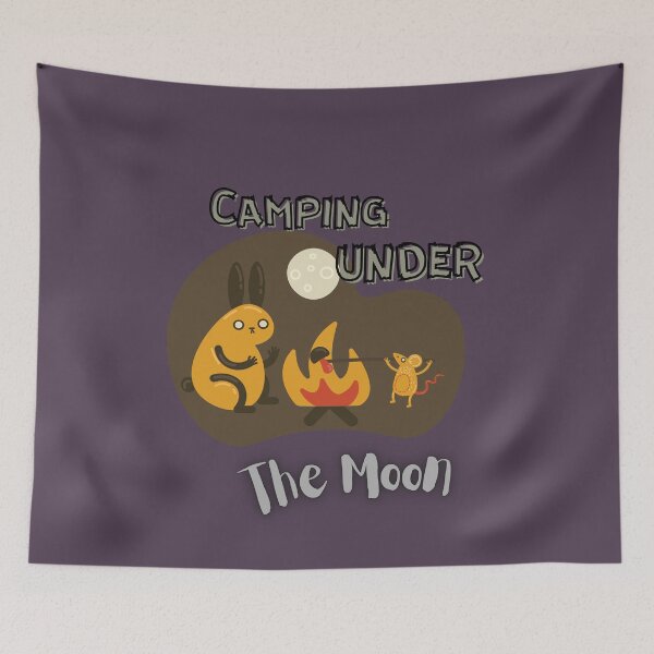 Item preview, camping under the moon designed and sold by TheOrbDesigns.