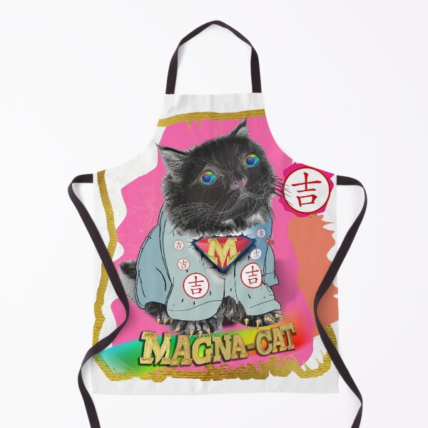 Item preview, Puffy Magna Miracle Cat - Hero Black Cat (By AliceCCI) Japan Style With Lucky Symbol designed and sold by VanyssaGraphics.