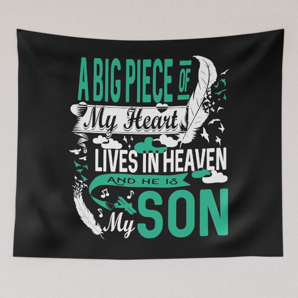 Item preview, A Big Piece Of My Heart Lives In Heaven - Memorial designed and sold by begin-again.