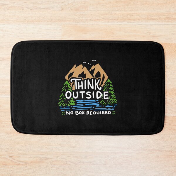Item preview, Camping T Shirt Think Outside No Box Required Camping Outdoors Camp Camper Campfire Gifts Tee designed and sold by soapeselvi.