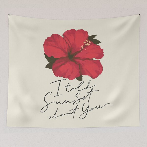 Item preview, I Told Sunset About You - Hibiscus Flower Title Design designed and sold by marina ralston.