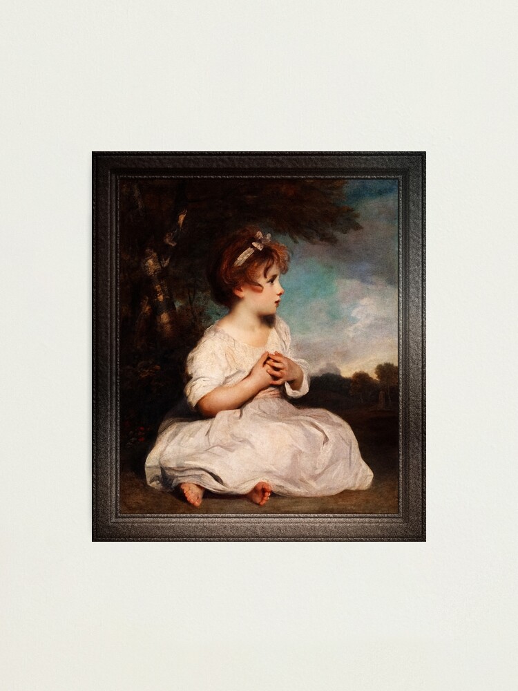 Vintage Sir Joshua Reynolds top Age of Innocence Framed Print 11.5