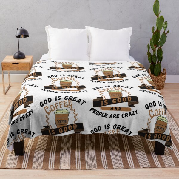Item preview, god is great coffee is good and people are crazy designed and sold by ronaldsonou.