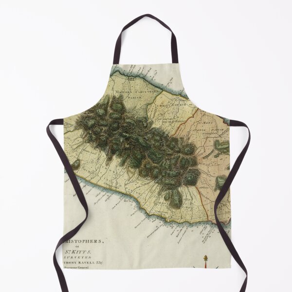 Item preview, Old St Kitts Map (1794) Vintage Saint Christopher Island Atlas designed and sold by BravuraMedia.