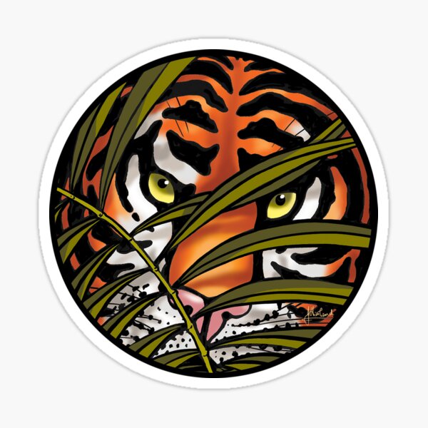 Tiger - in the shadows Sticker