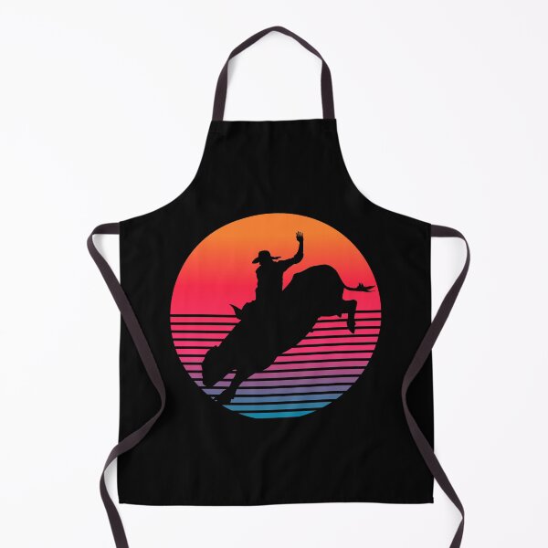 Item preview, Bull Rider Retro Synthwave Sunset designed and sold by geoji.