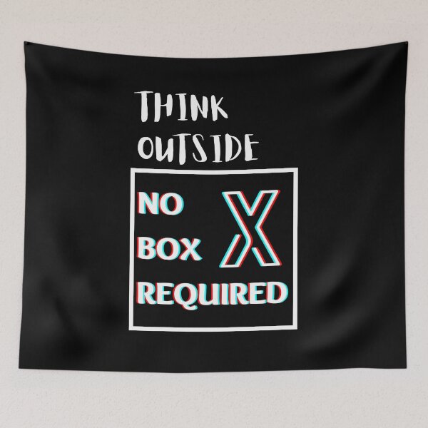 Item preview, Think Outside No Box Required designed and sold by The Singular Store.