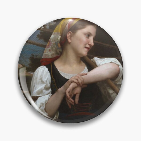 Item preview, The Fisherwoman by Bouguereau designed and sold by academic-art.