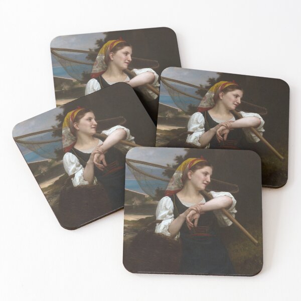 Item preview, The Fisherwoman by Bouguereau designed and sold by academic-art.