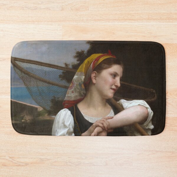 Item preview, The Fisherwoman by Bouguereau designed and sold by academic-art.