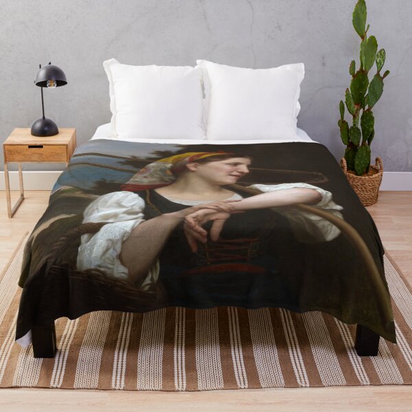 Item preview, The Fisherwoman by Bouguereau designed and sold by academic-art.