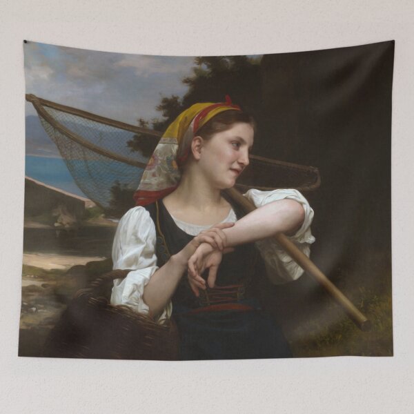 Item preview, The Fisherwoman by Bouguereau designed and sold by academic-art.