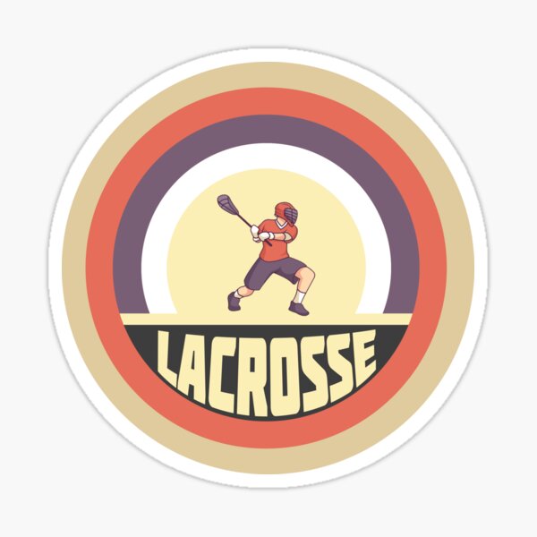 Lacrosse Vintage Design Sticker