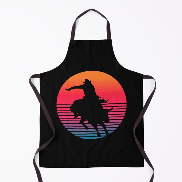 Item preview, Bull Rider Retro Synthwave Sunset designed and sold by geoji.