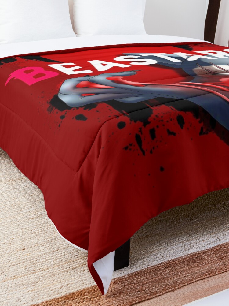 Alternate view of Beastars anime legosi sticker Comforter