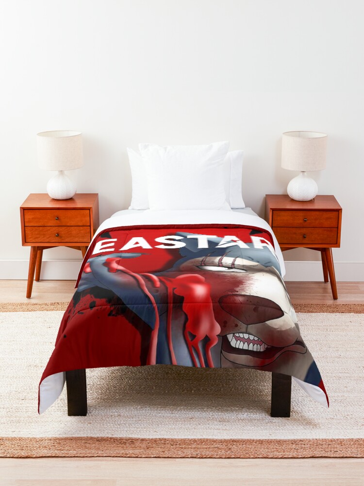 Alternate view of Beastars anime legosi sticker Comforter