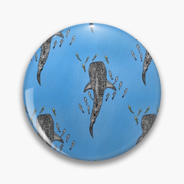 Item preview, Whale Shark and pilot fish pattern designed and sold by Quick Brown Fox Canada.