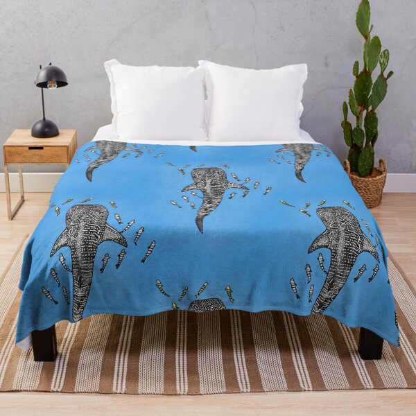 Item preview, Whale Shark and pilot fish pattern designed and sold by Quick Brown Fox Canada.