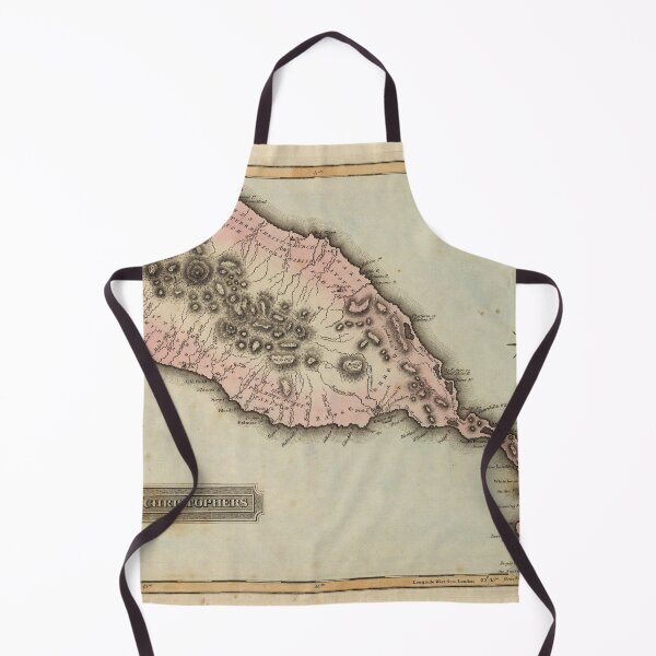 Item preview, Old St Kitts Map (1823) Vintage Saint Christopher Island Atlas designed and sold by BravuraMedia.