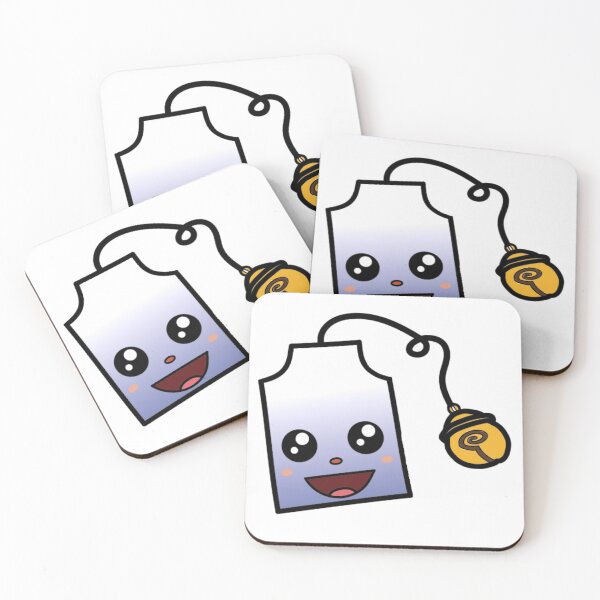Item preview, Happy tea bag dark blue designed and sold by LittleHymbeere.