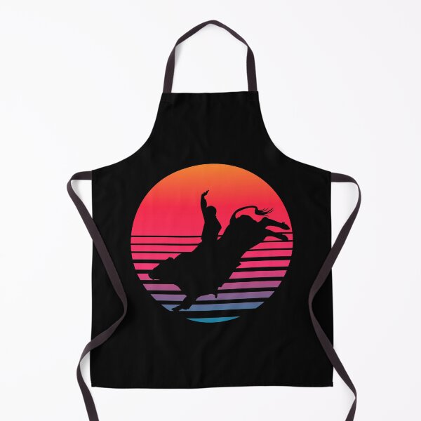 Item preview, Bull Rider Retro Synthwave Sunset designed and sold by geoji.