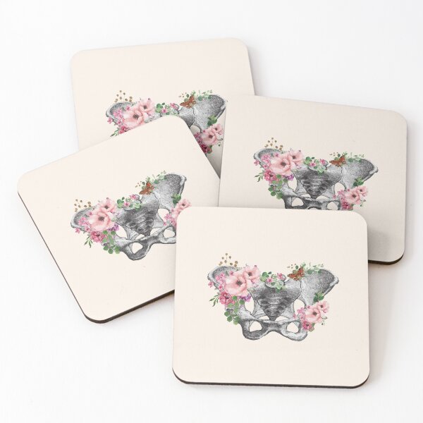 Item preview, Feminism, anatomy, anatomical art, female bones of the pelvis designed and sold by Collagedream.