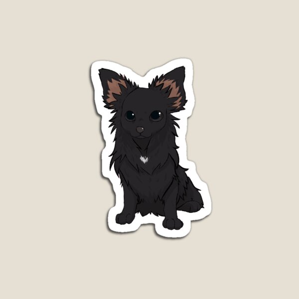 Item preview, long haired black chihuahua designed and sold by Msmimundo.