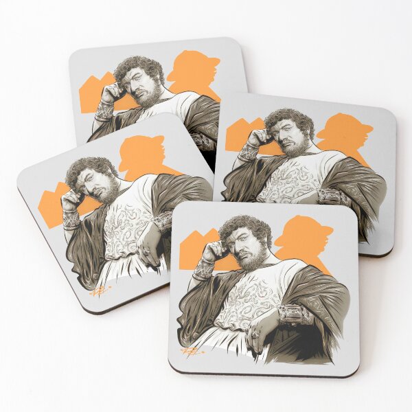 Item preview, Peter Ustinov - An illustration by Paul Cemmick designed and sold by TIGERDAVER.