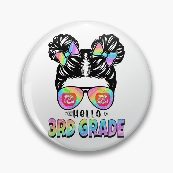 Item preview, Hello 3rd Grade Space Buns Back To School designed and sold by cristobal58.