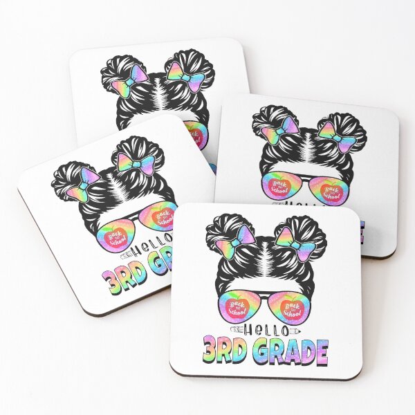 Item preview, Hello 3rd Grade Space Buns Back To School designed and sold by cristobal58.