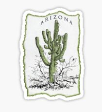 Arizona Saguaro art Sticker