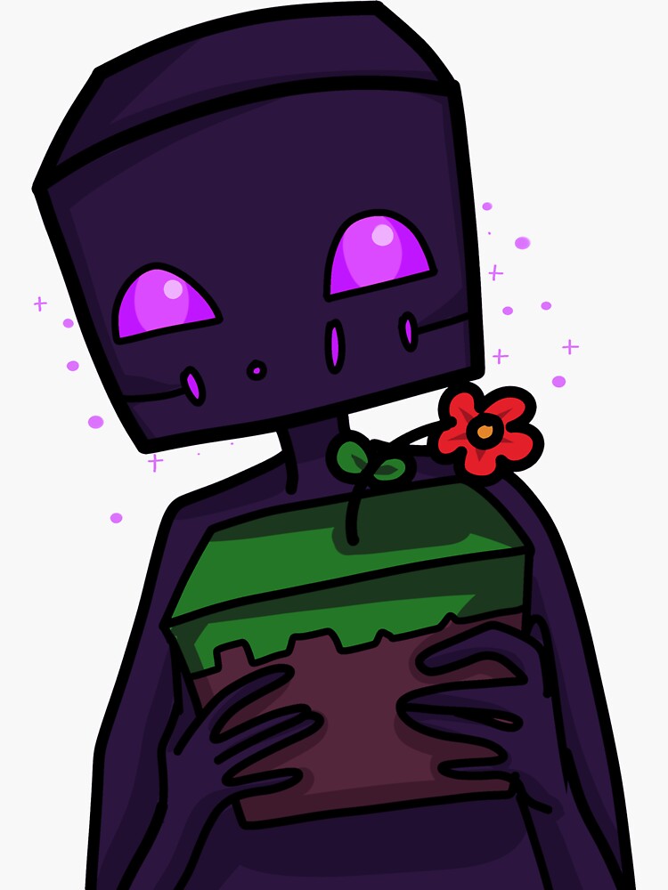 "Enderman Flower" Sticker for Sale by tiviiv Redbubble