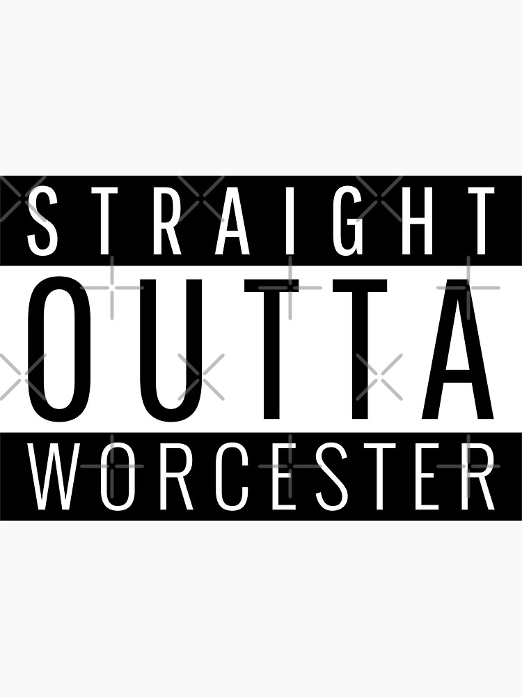 Thumbnail 3 of 3, Sticker, Straight Outta Worcester Massachusetts  designed and sold by Teelogic.