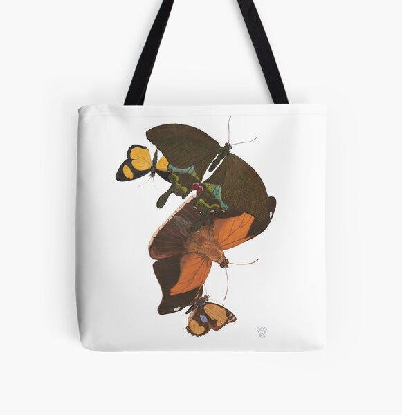 Butterflies All Over Print Tote Bag