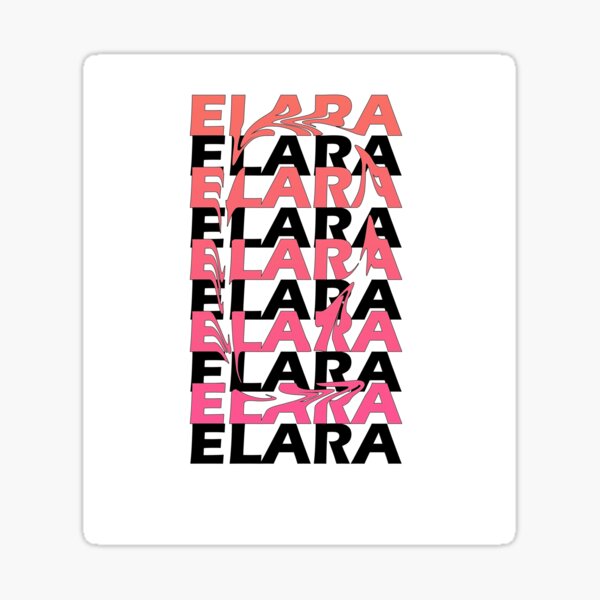 Elara With Colorful Art Graphic Design Sticker By Ravidu31 Redbubble 