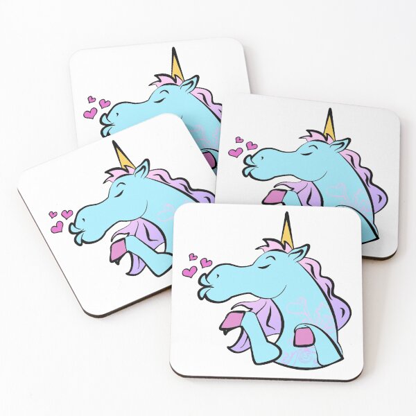 Item preview, Unicorn Kissing - White designed and sold by WorldOfUnicorns.