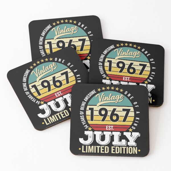 Item preview, 54 Years Of Being Awesome - One Of A Kind Limited Edition - 1967 Vintage 54s Retro, Classic, Cool, July Birthday.  designed and sold by ALITOPRINCE.