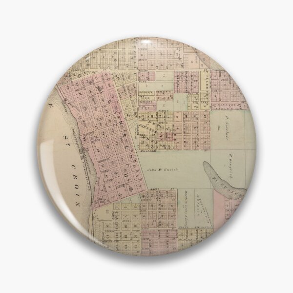 Item preview, Old Stillwater MN Map (1874) The Birthplace of Minnesota Vintage Atlas designed and sold by BravuraMedia.