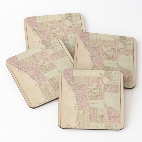 Item preview, Old Stillwater MN Map (1874) The Birthplace of Minnesota Vintage Atlas designed and sold by BravuraMedia.