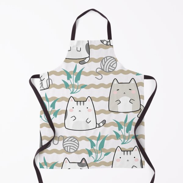 Item preview, Seamless Pattern Kawaii Cute Cats V1 designed and sold by KleinDuBois.